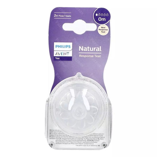 Philips Avent Natural Response Flow 1 Bottle Teats 2 pack
