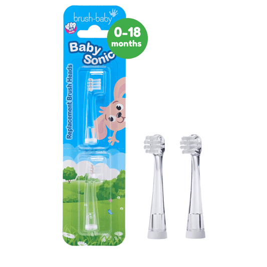 Brush-Baby BabySonic Replacement Brush Heads 0-18 Months 2 pack
