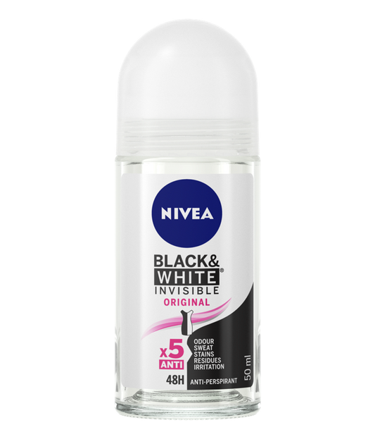 NIVEA Black & White Invisible Original Anti-Perspirant Roll-On 50ml product image