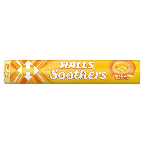 Halls Soothers with Real Honey & Lemon Juice (45g)