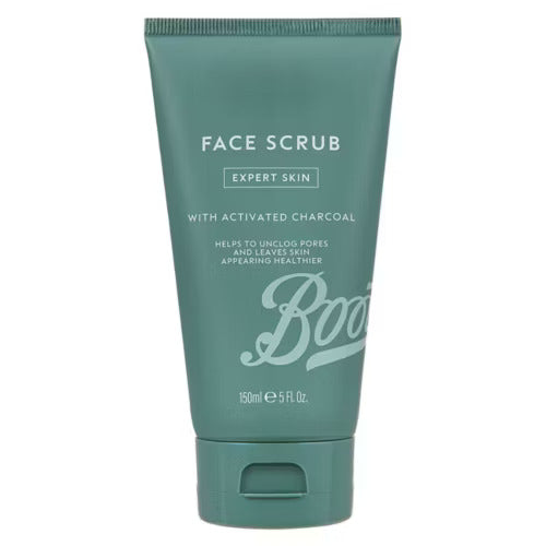 Boots Men Expert Skin Charcoal Face Scrub (150g)