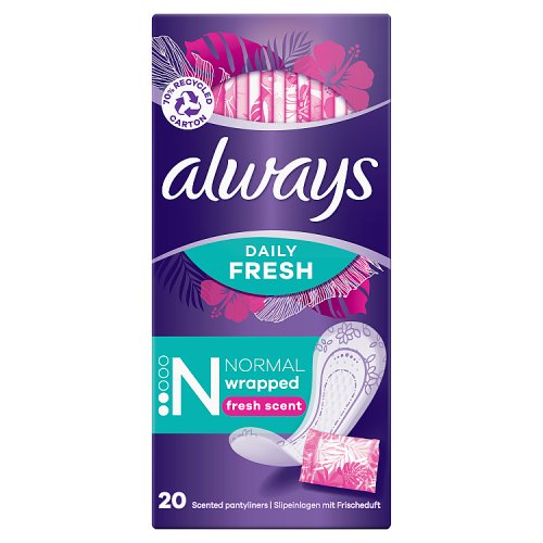 Always Dailies Single Panty Liners Fresh 20 Pack (100g)