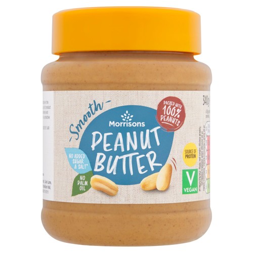Morrisons 100% Smooth Peanut Butter 340g