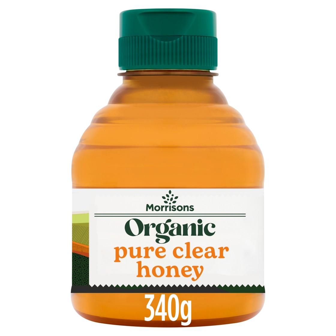 Morrisons Organic Squeezy Pure Clear Honey 340g