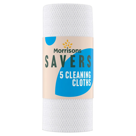 Morrisons Savers Cleaning Cloths 5 Pack