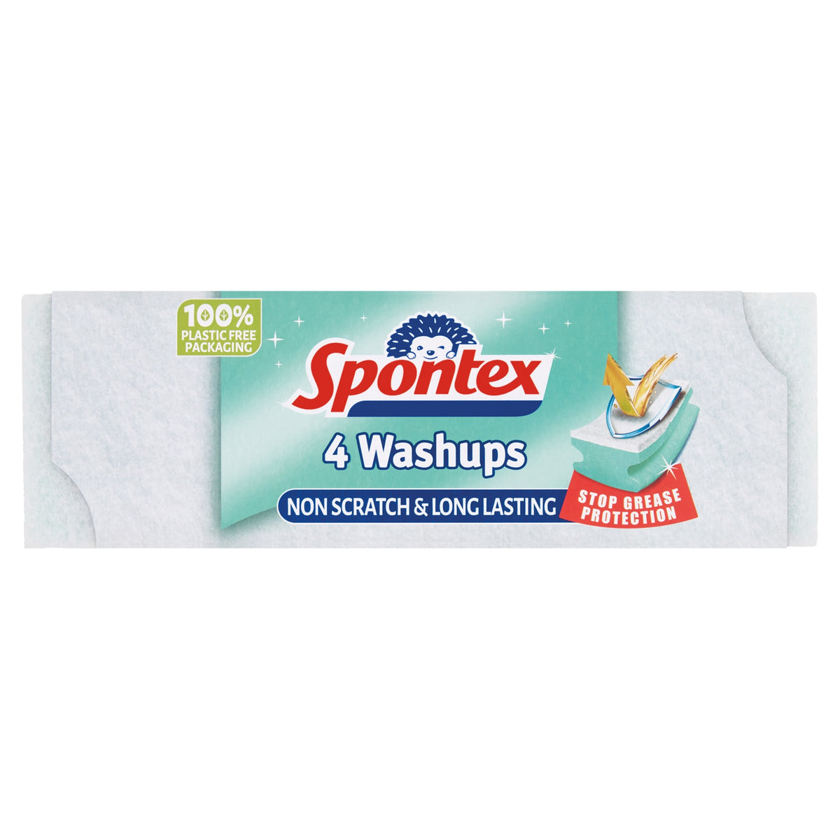 Spontex Wash Ups Non-Scratch Sponges 4 Pack