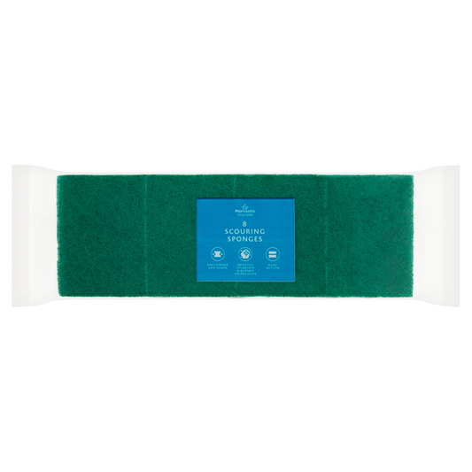 Morrisons Non-Scratch Scouring Sponges 8 Pack