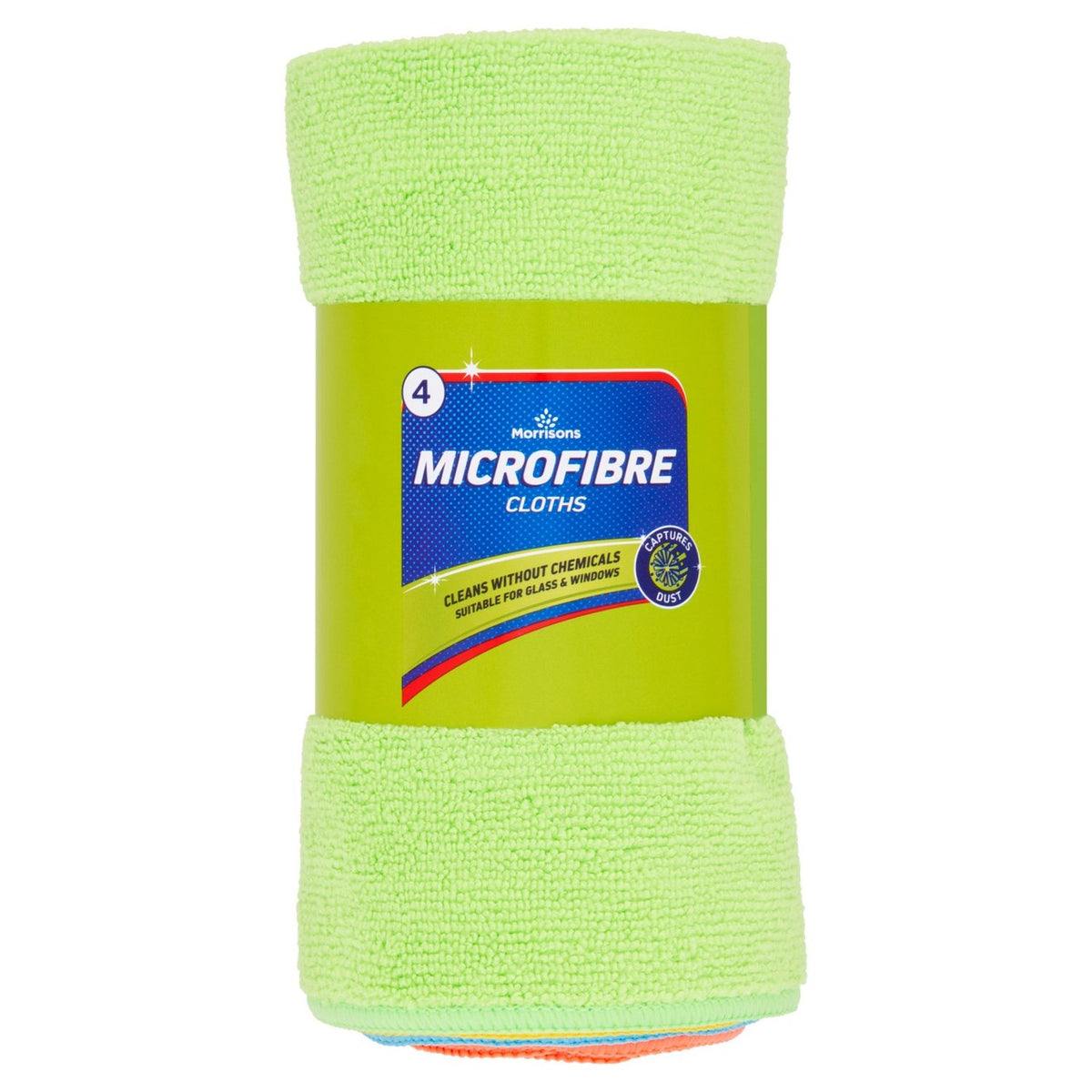 Morrisons Microfibre Cloth 4 Pack
