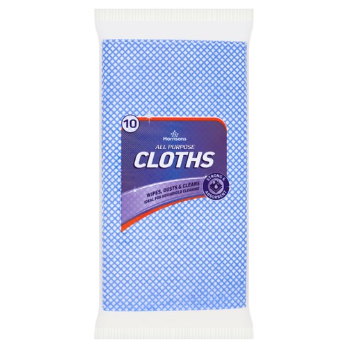 Morrisons All Purpose Cloths 10 Pack