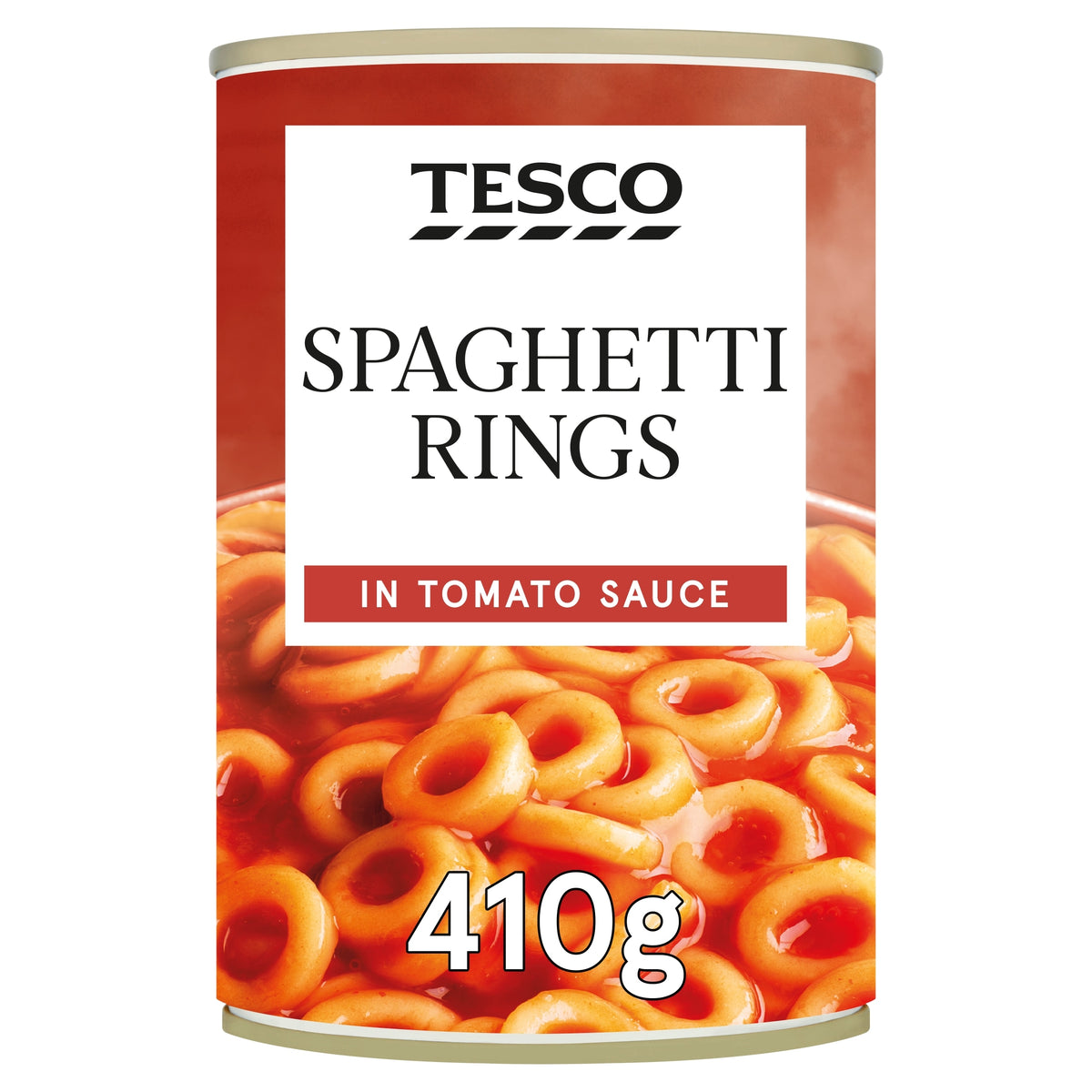 Tesco Spaghetti Rings in Tomato Sauce 410g