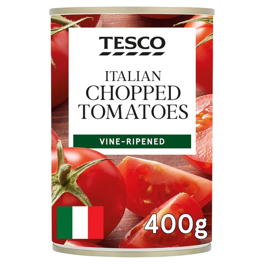 Tesco Italian Chopped Tomatoes 400g pack