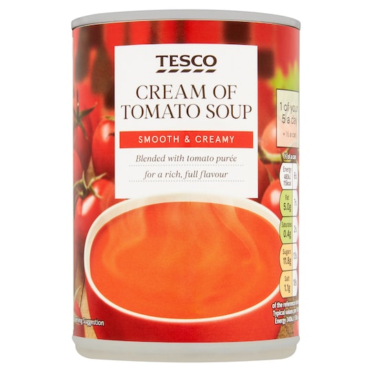 Tesco Cream of Tomato Soup 400g pack