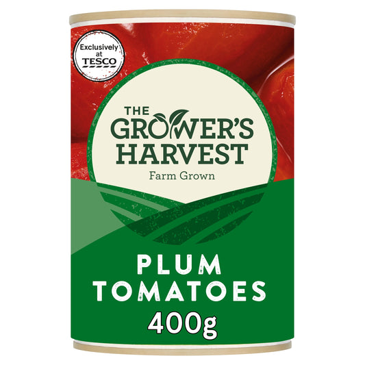 Grower's Harvest Plum Tomatoes 400g product pack
