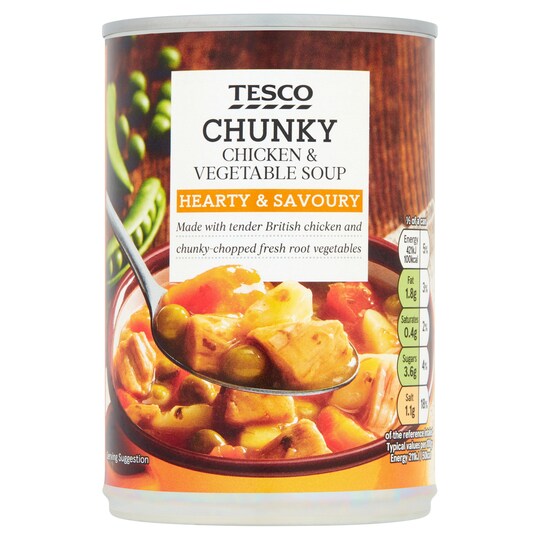 Tesco Chunky Chicken & Vegetable Soup 400g product pack