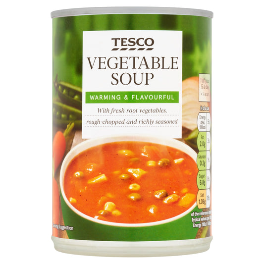 Tesco Vegetable Soup 400g product pack