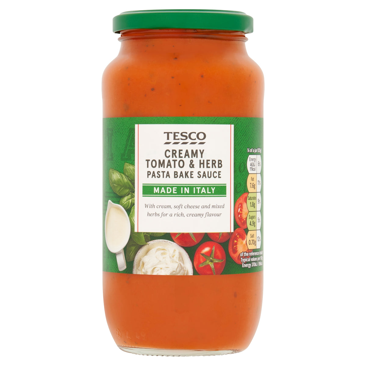 Tesco Creamy Tomato & Herb Pasta Bake Sauce 500g