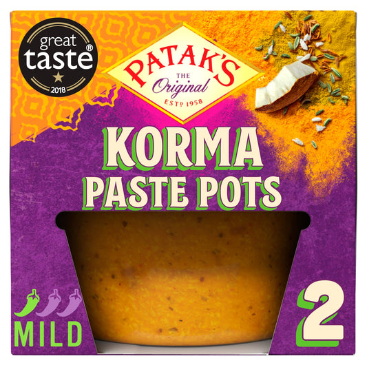 Patak's Korma Curry Paste Pots 2 x 70g