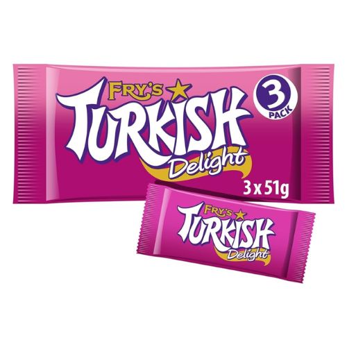 Fry's Turkish Delight 3 pack, 3 x 51 g
