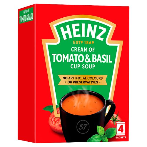 Heinz Cream of Tomato and Basil cup soup 88 g