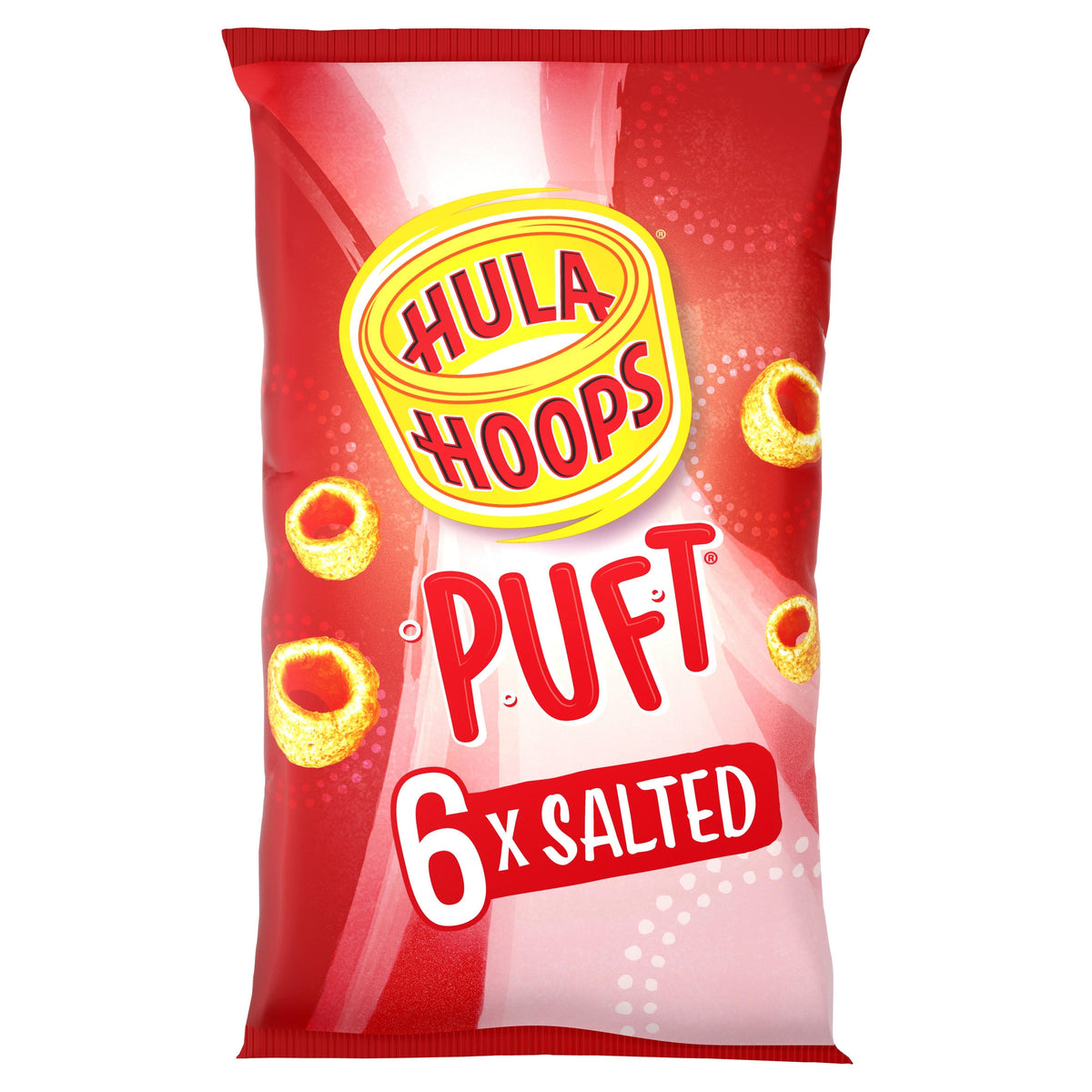 Hula Hoops Puft Salted 6 pack, 6 x 15 g