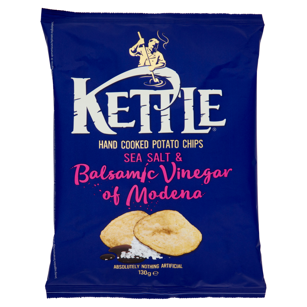 Kettle Sea Salt and Balsamic Vinegar crisps 130 g