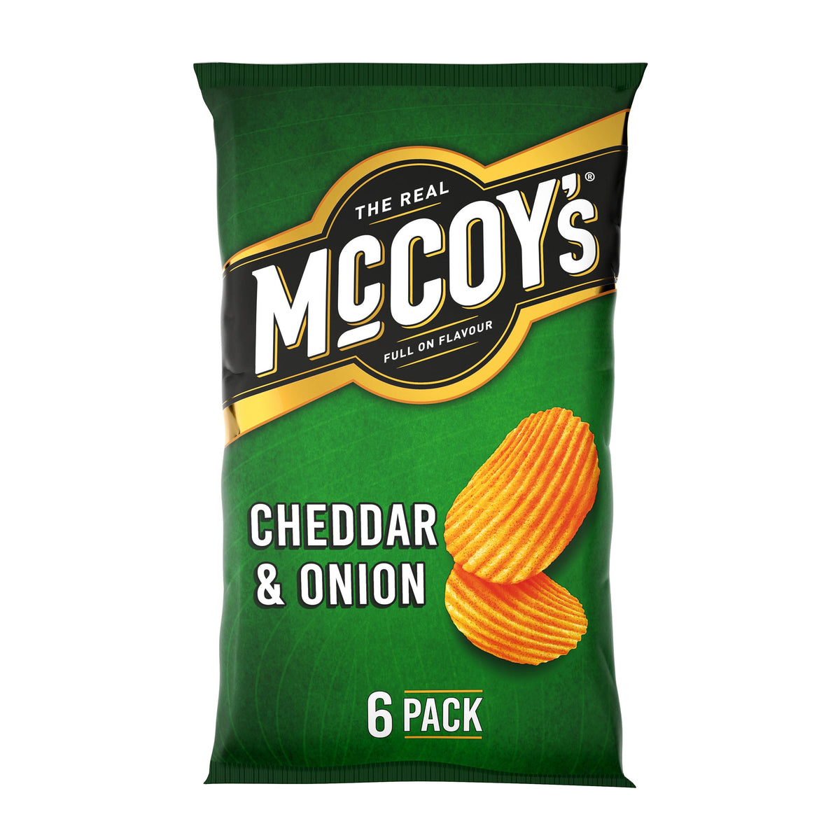 McCoy's Cheddar and Onion crisps 6 pack