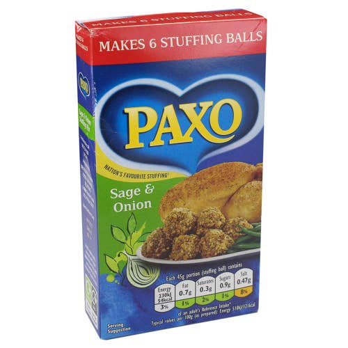 Paxo Sage and Onion stuffing mix 85 g