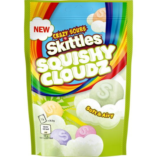 Skittles Squishy Cloudz Crazy Sours pouch 94 g