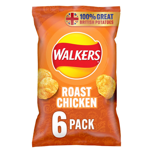 Walkers Roast Chicken crisps 6 pack 150 g