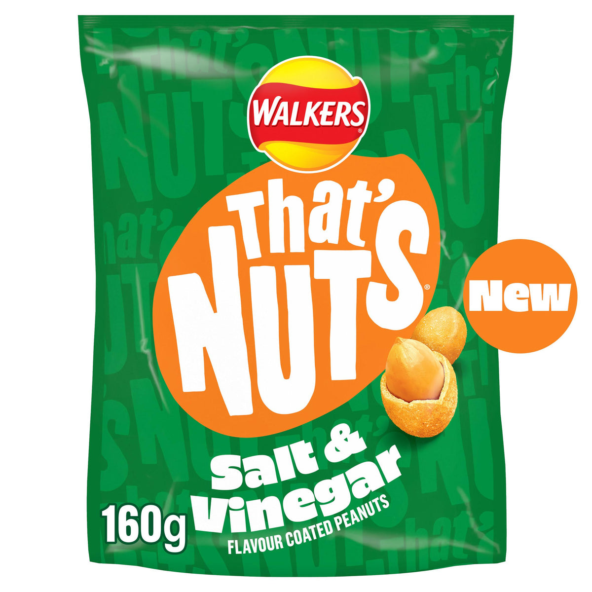 Walkers That's Nuts Salt and Vinegar coated peanuts 160 g