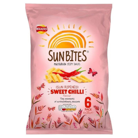 Walkers Sunbites Sweet Chilli 6 x 25 g