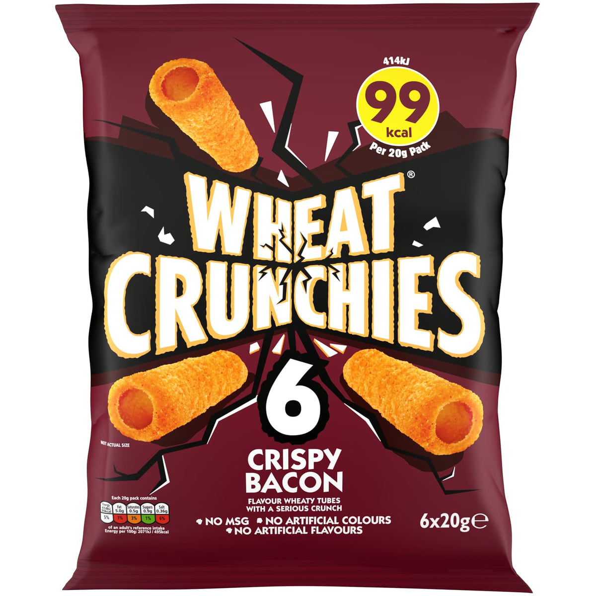 Wheat Crunchies Crispy Bacon 6 x 20 g
