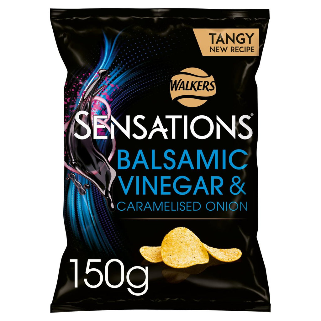 Walkers Sensations Balsamic Vinegar and Caramelised Onion crisps 150 g