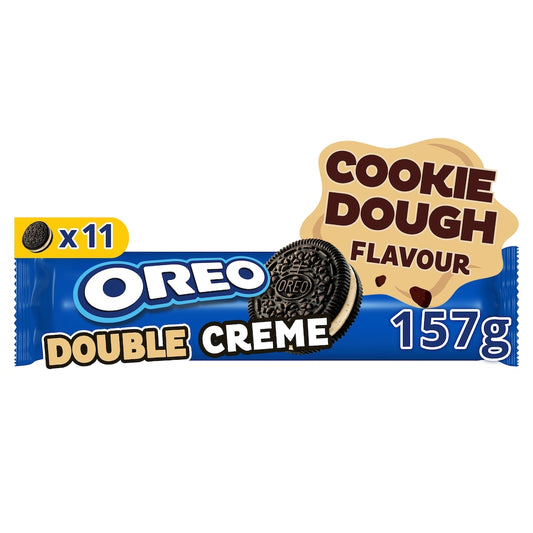OREO Double Creme Cookie Dough Flavour biscuits, 157g