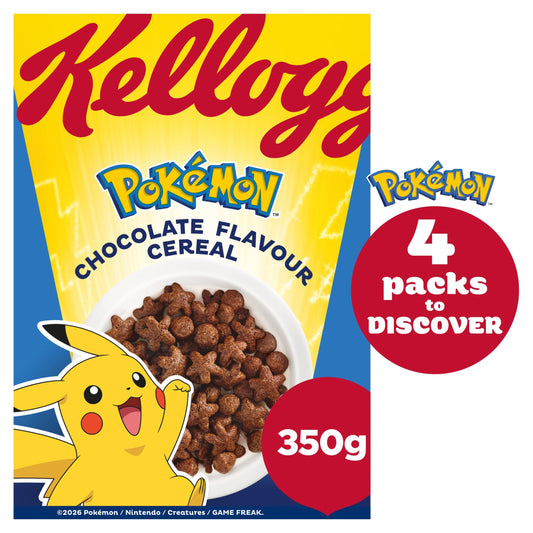Kellogg's Pokémon chocolate flavour cereal, 350g
