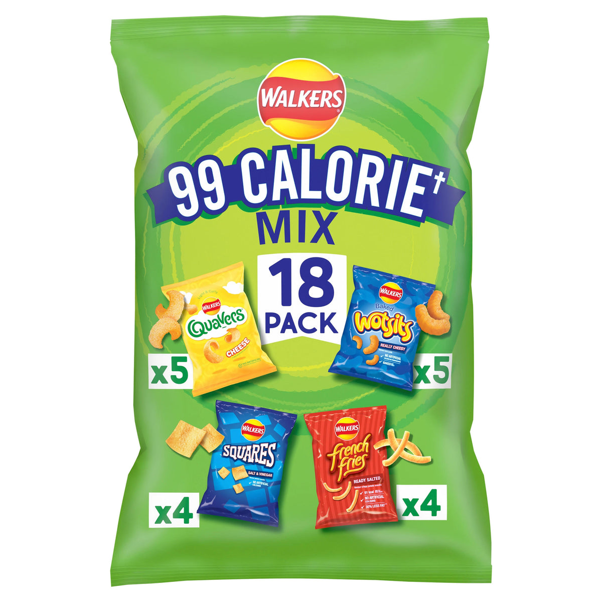 Walkers 99 Calorie Mix Multipack 18 Pack (323g)