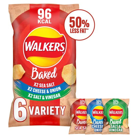 Walkers Baked Variety Multipack 6 x 22g (132g)