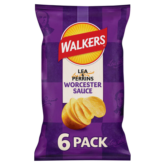 Walkers Lea & Perrins Worcestershire Sauce Multipack 6 x 25g (150g)